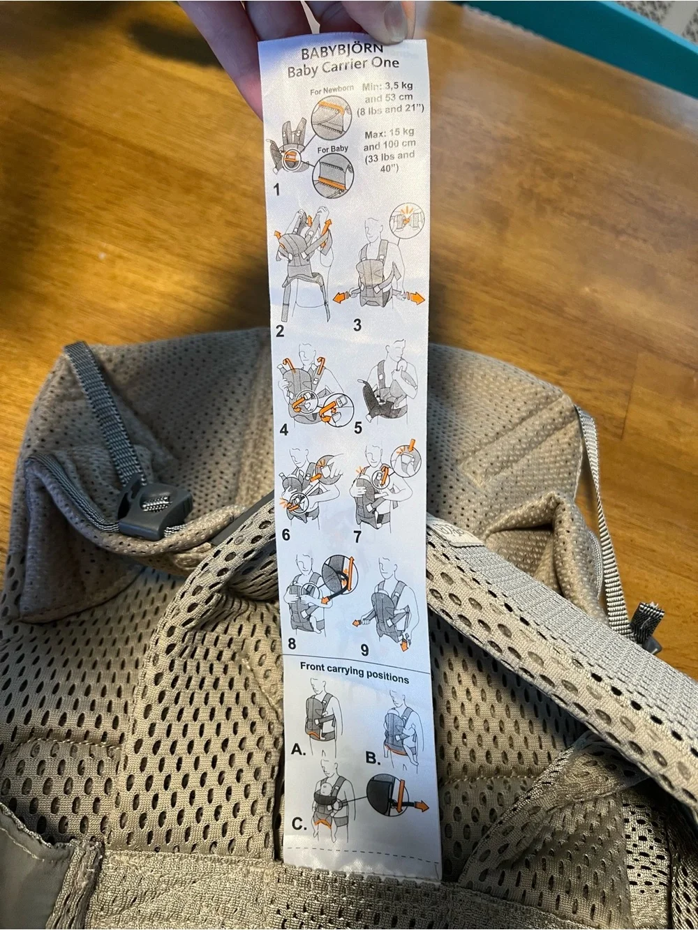 BabyBjorn One Air mesh